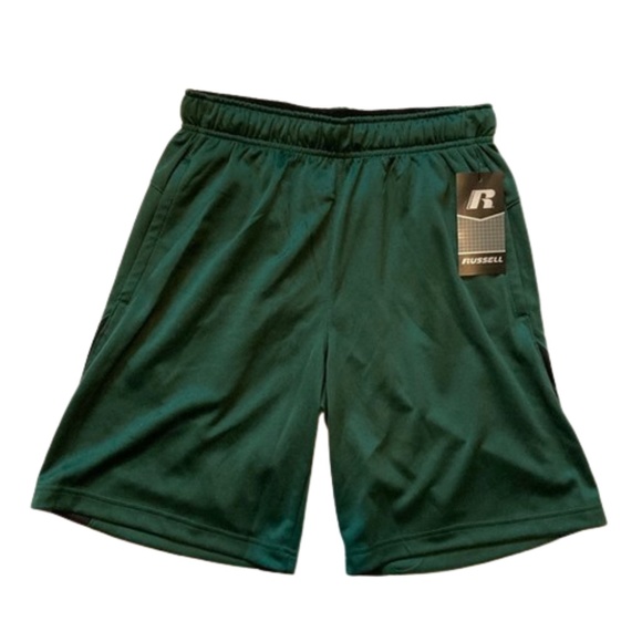 *NWT* Russell Athletic green shorts boys - Picture 1 of 5